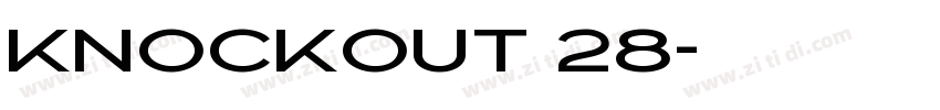 Knockout 28字体转换